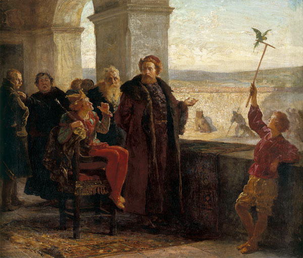 Sigismund the Old with Staxczyk at the Wawel Castle